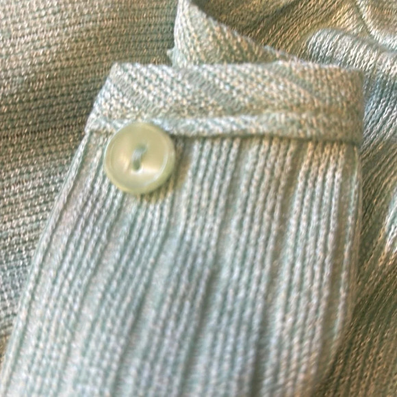 Blair Size Large Twin Set with short sleeve shell! Shimmer mint color! NWOT - Picture 7 of 7